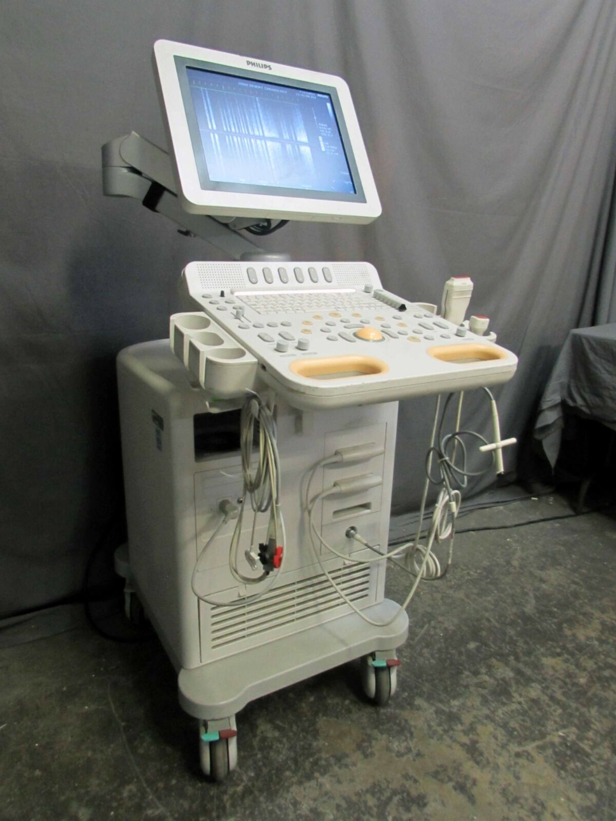 Philips HD7XE Diagnostic Ultrasound System with 2 Transducers & Doppler Probe DIAGNOSTIC ULTRASOUND MACHINES FOR SALE