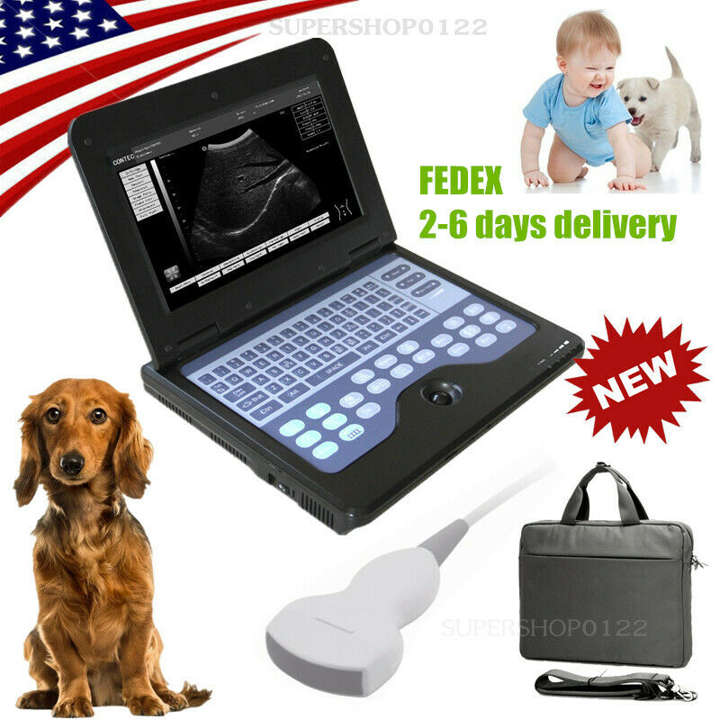Portable notebook Veterinary Ultrasound Scanner Convex probe small animals USA 658126669122 DIAGNOSTIC ULTRASOUND MACHINES FOR SALE