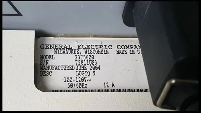 2004 GE Logiq 9 4D Ready Ultrasound w/M12L, 3.5C Probes DIAGNOSTIC ULTRASOUND MACHINES FOR SALE