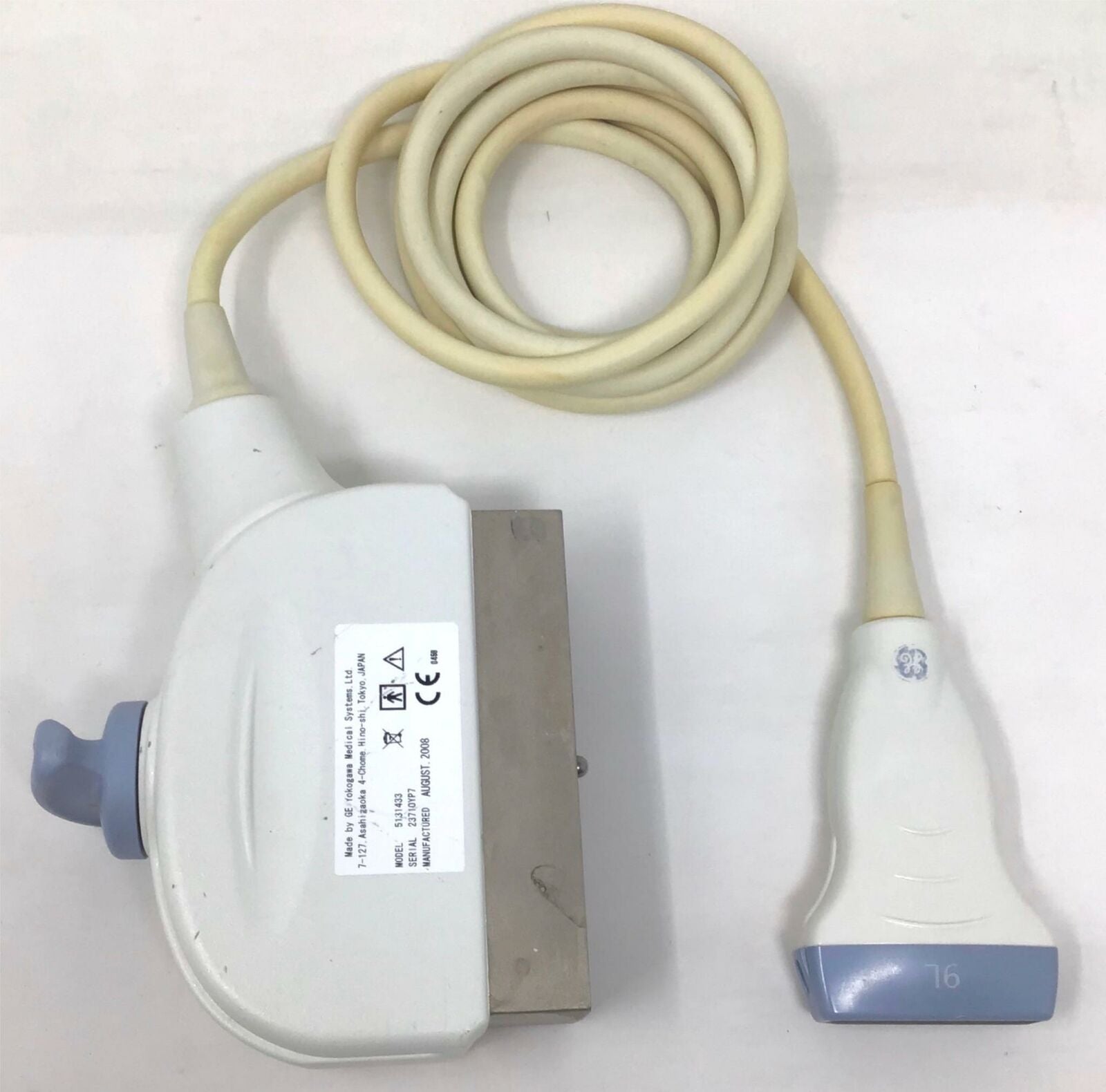 GE 9L Linear Ultrasound Probe Model: 5131433 (1) DIAGNOSTIC ULTRASOUND MACHINES FOR SALE