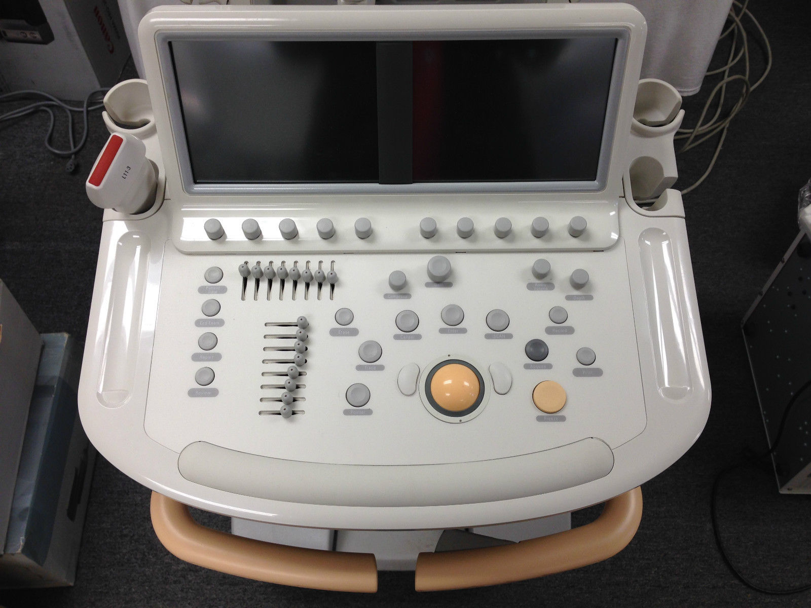 a medical device with a monitor and wires