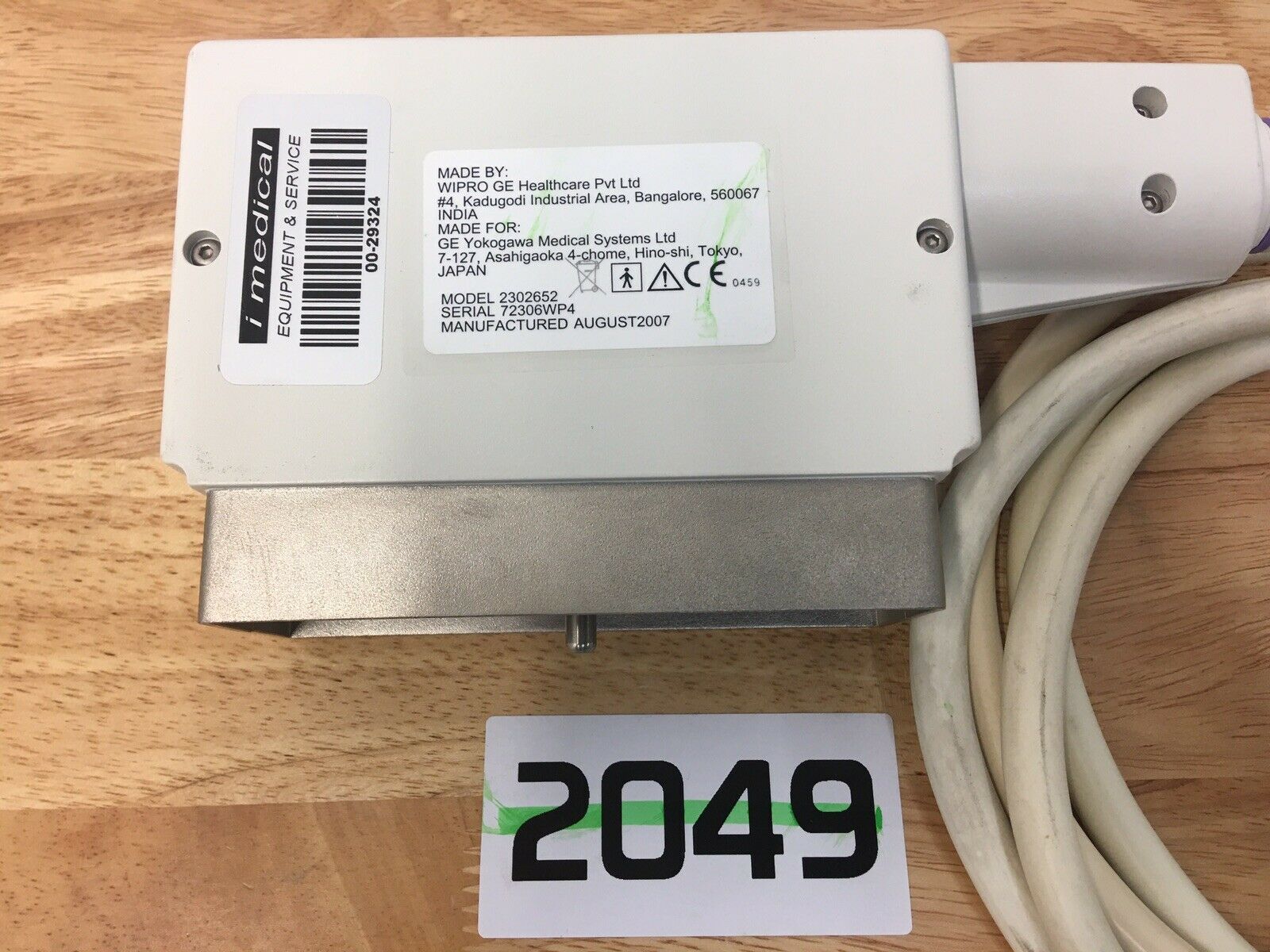 GE Ultrasound Linear 12L-RS Transducer (M2049) DIAGNOSTIC ULTRASOUND MACHINES FOR SALE