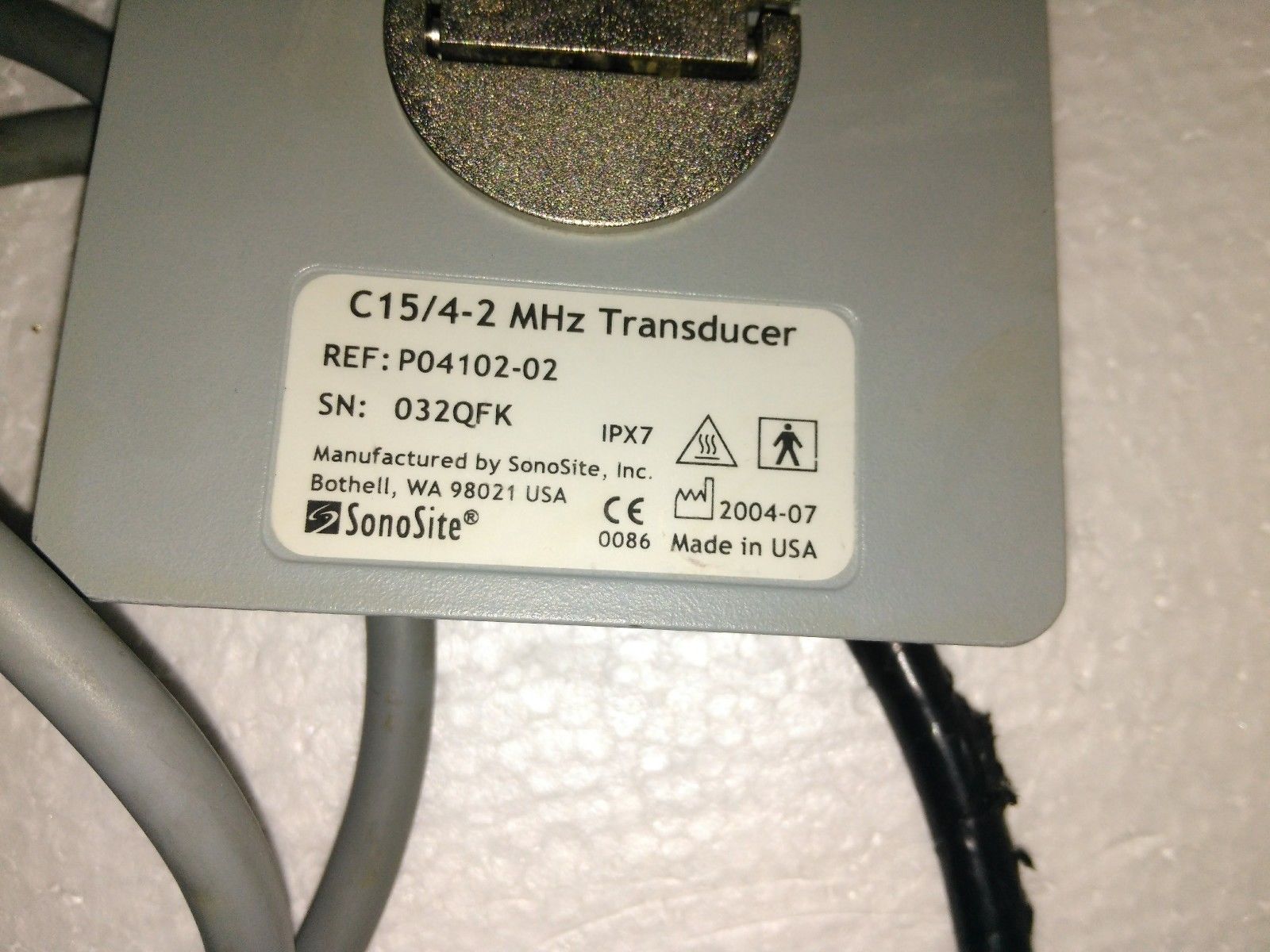 Sonosite C15/4-2 Transducer Probe for TITAN ultrasound DIAGNOSTIC ULTRASOUND MACHINES FOR SALE
