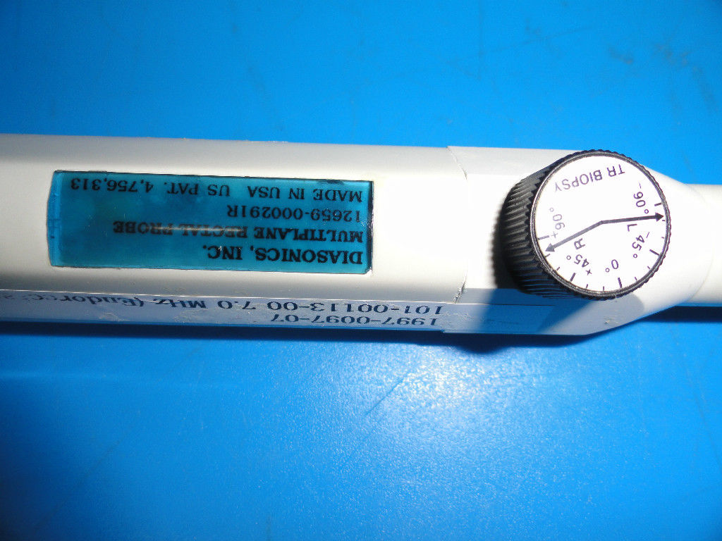 DIASONICS 101-00113-00 ENDO RECTAL Mechanical PROBE for diasonics spectra (3328) DIAGNOSTIC ULTRASOUND MACHINES FOR SALE