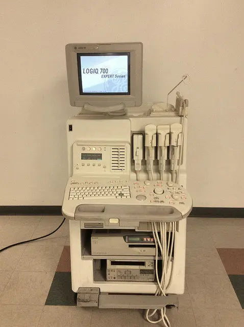 GE LOGIQ 700 Expert ULTRASOUND W/ 618e, 548c, 546L & 348C Probes DIAGNOSTIC ULTRASOUND MACHINES FOR SALE