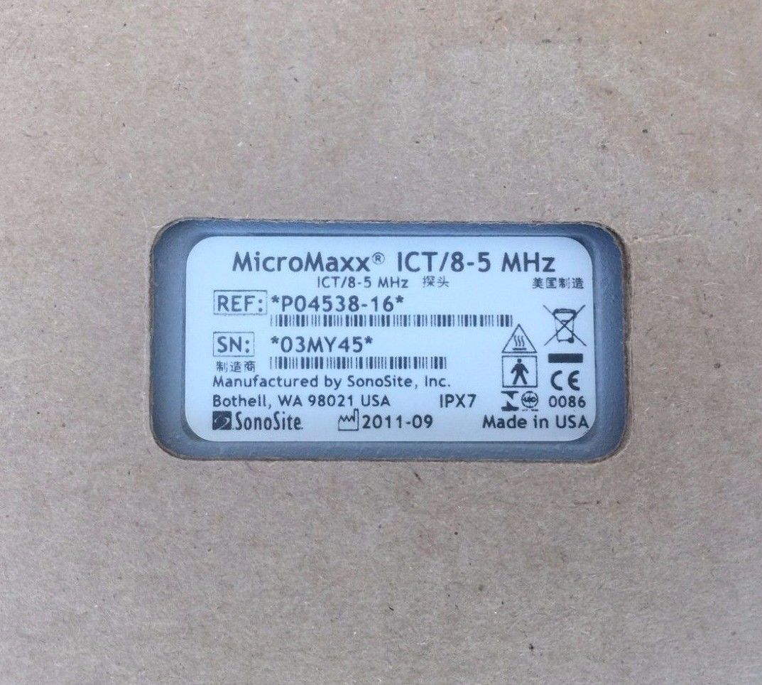 SonoSite MicroMaxx ICT/8-5 MHz.Gynecology ULTRASOUND PROBE "NEW" REF# P04538-16 DIAGNOSTIC ULTRASOUND MACHINES FOR SALE