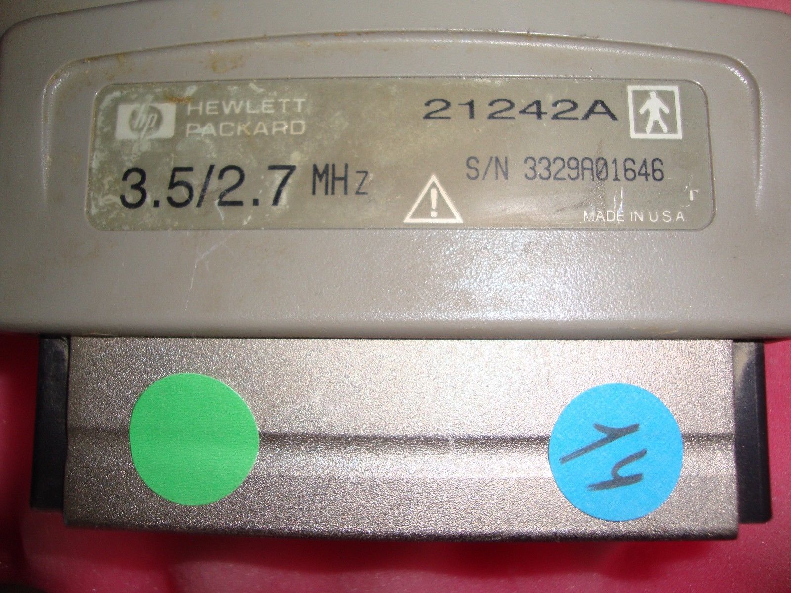 a close up of a probe connector