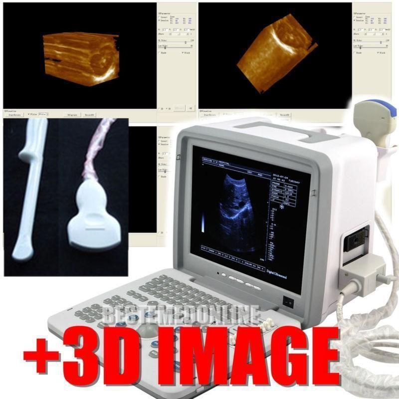 Digital Laptop Ultrasound Scanner Convex Transvaginal Probe +3D Free Shipping A+ 190891419200 DIAGNOSTIC ULTRASOUND MACHINES FOR SALE