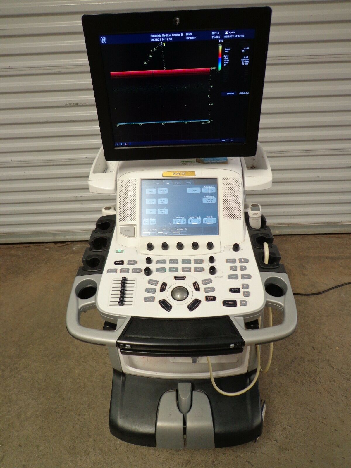 GE VIVID E9 Ultrasound System M5S Probe Color DIAGNOSTIC ULTRASOUND MACHINES FOR SALE