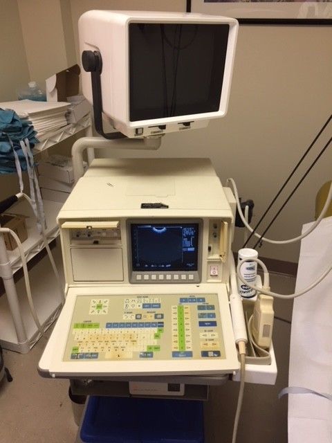 Shimadzu SDL-310 ultrasound machine with thermal printer and  monitor DIAGNOSTIC ULTRASOUND MACHINES FOR SALE