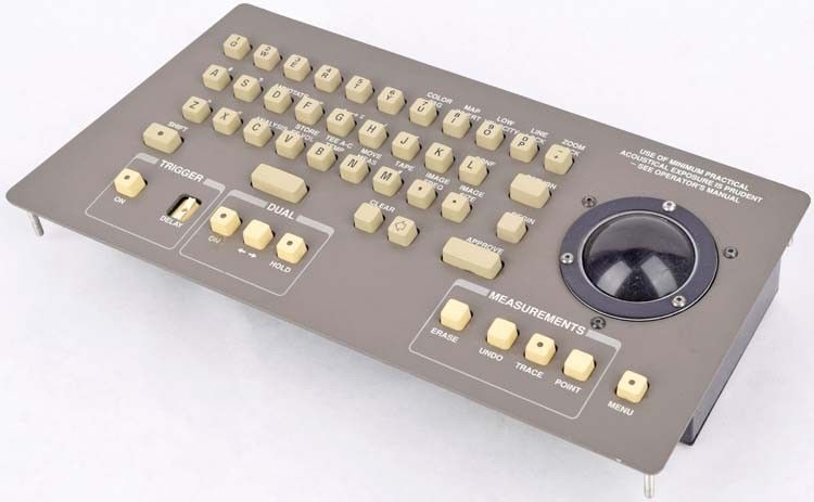 HP A77120-65242 Sonos 1000 Diagnostic Ultrasound Machine Keyboard/Trackball ASSY