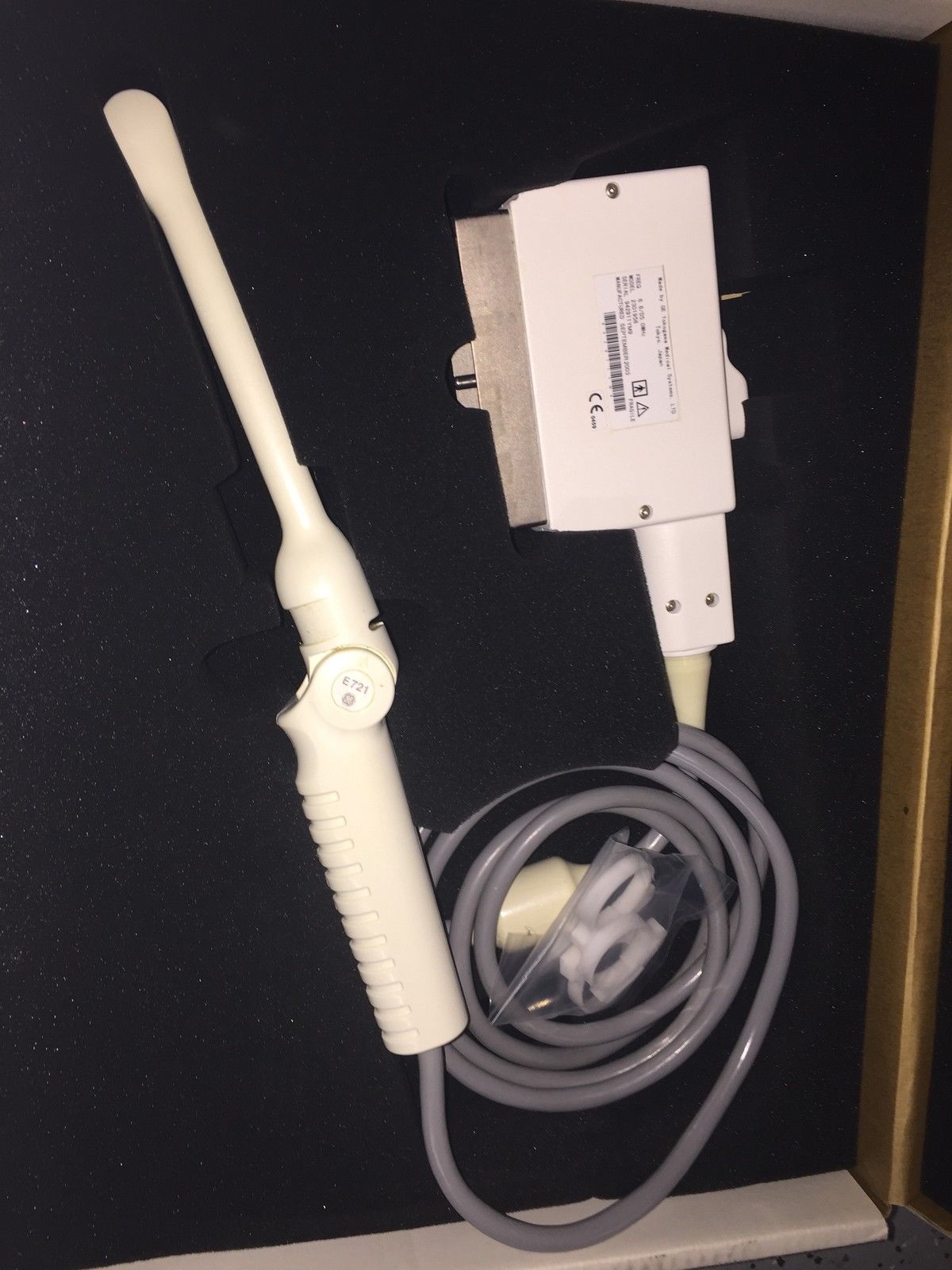 2301956 GE E721 TRANSVAGINAL TRANSDUCER/PROBE FOR GE LOGIQ 500 & LOGIQ 5 DIAGNOSTIC ULTRASOUND MACHINES FOR SALE