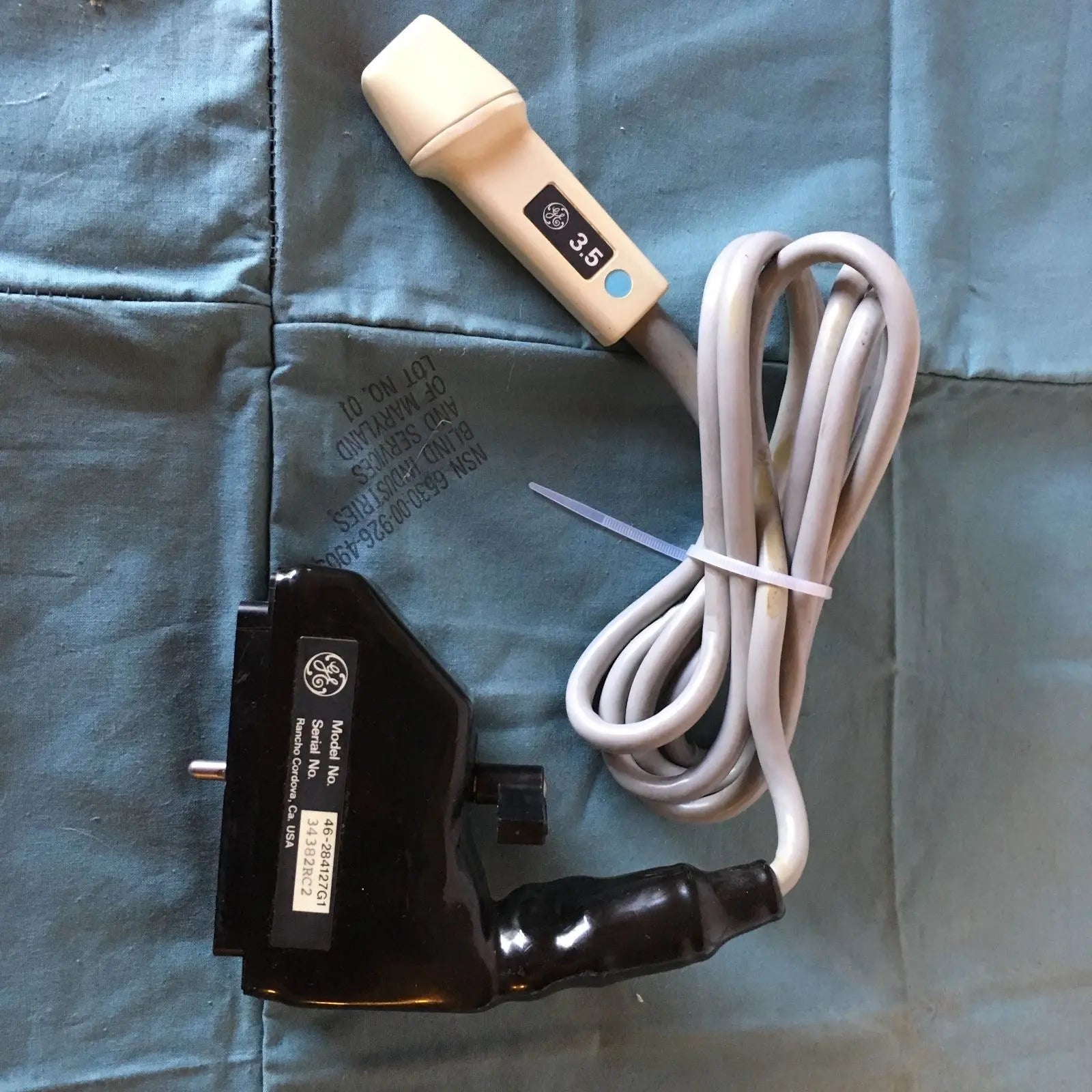 GE MODEL 46-284127G1 ULTRASOUND PROBE 3.5 MHz DIAGNOSTIC ULTRASOUND MACHINES FOR SALE