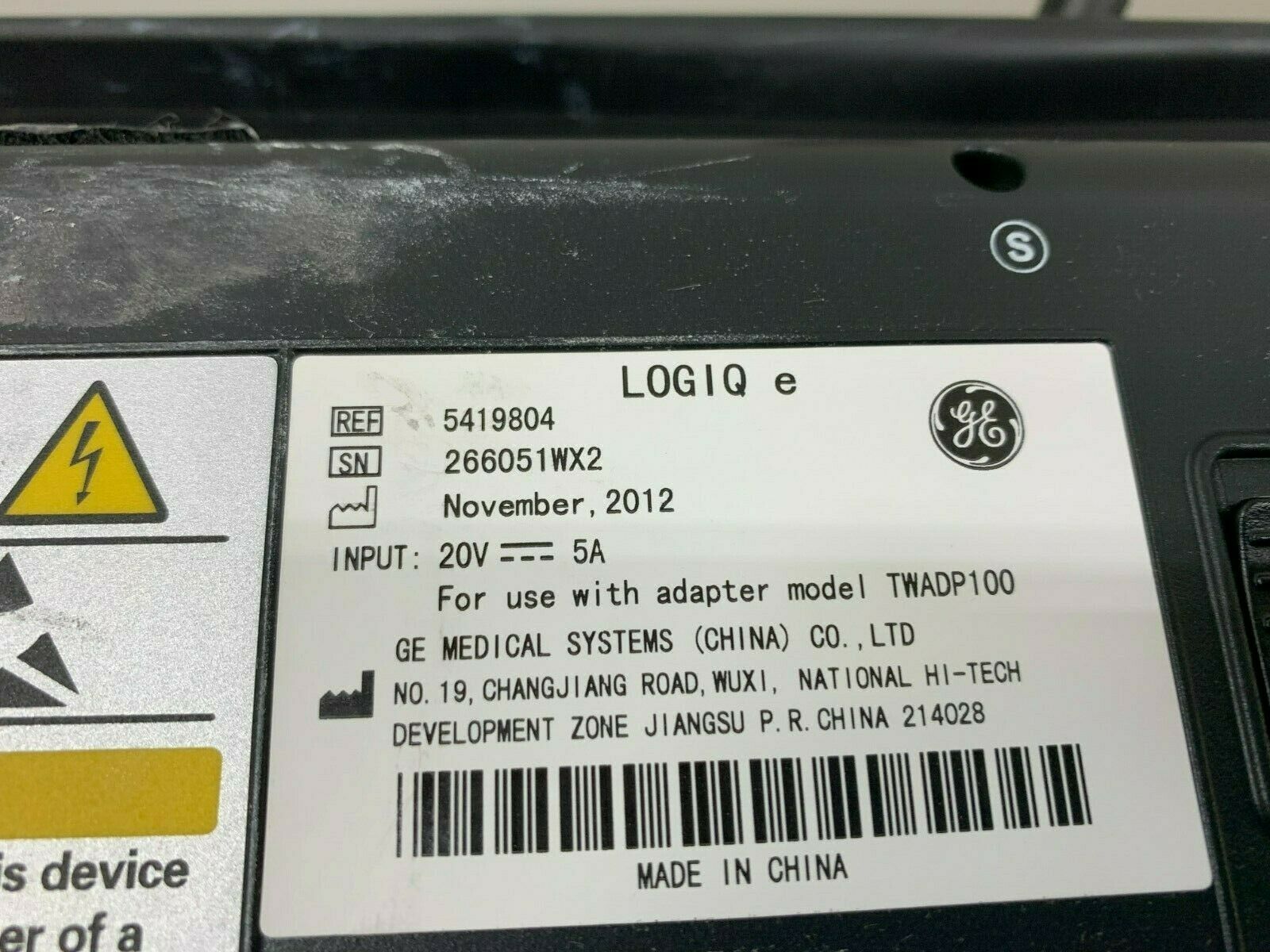 GE Logiq e NextGen Portable Ultrasound 5419804 W/12L-RS Probe V R7.0.3 0207 DIAGNOSTIC ULTRASOUND MACHINES FOR SALE