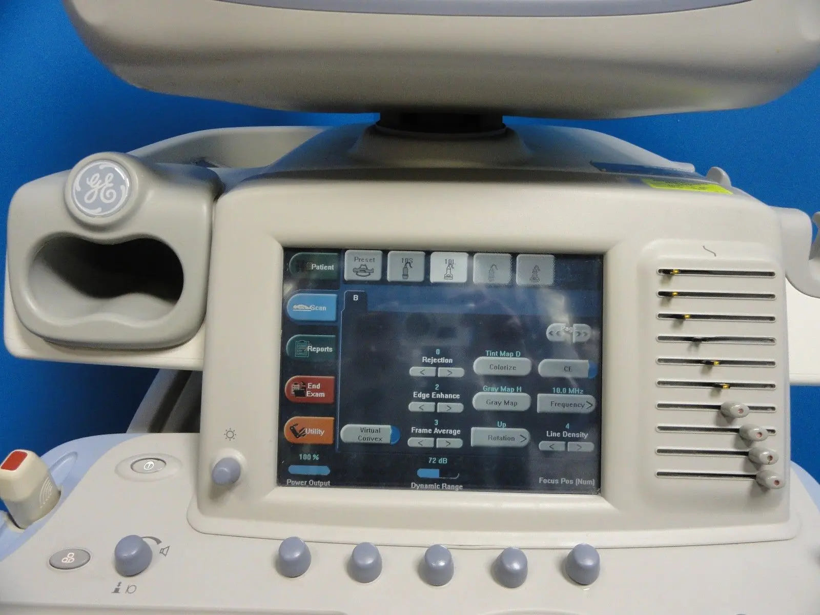 2002 GE LOGIQ 9 Ultrasound W/ 739L Linear, 10S Sector Probes VCR &Printer (7255) DIAGNOSTIC ULTRASOUND MACHINES FOR SALE