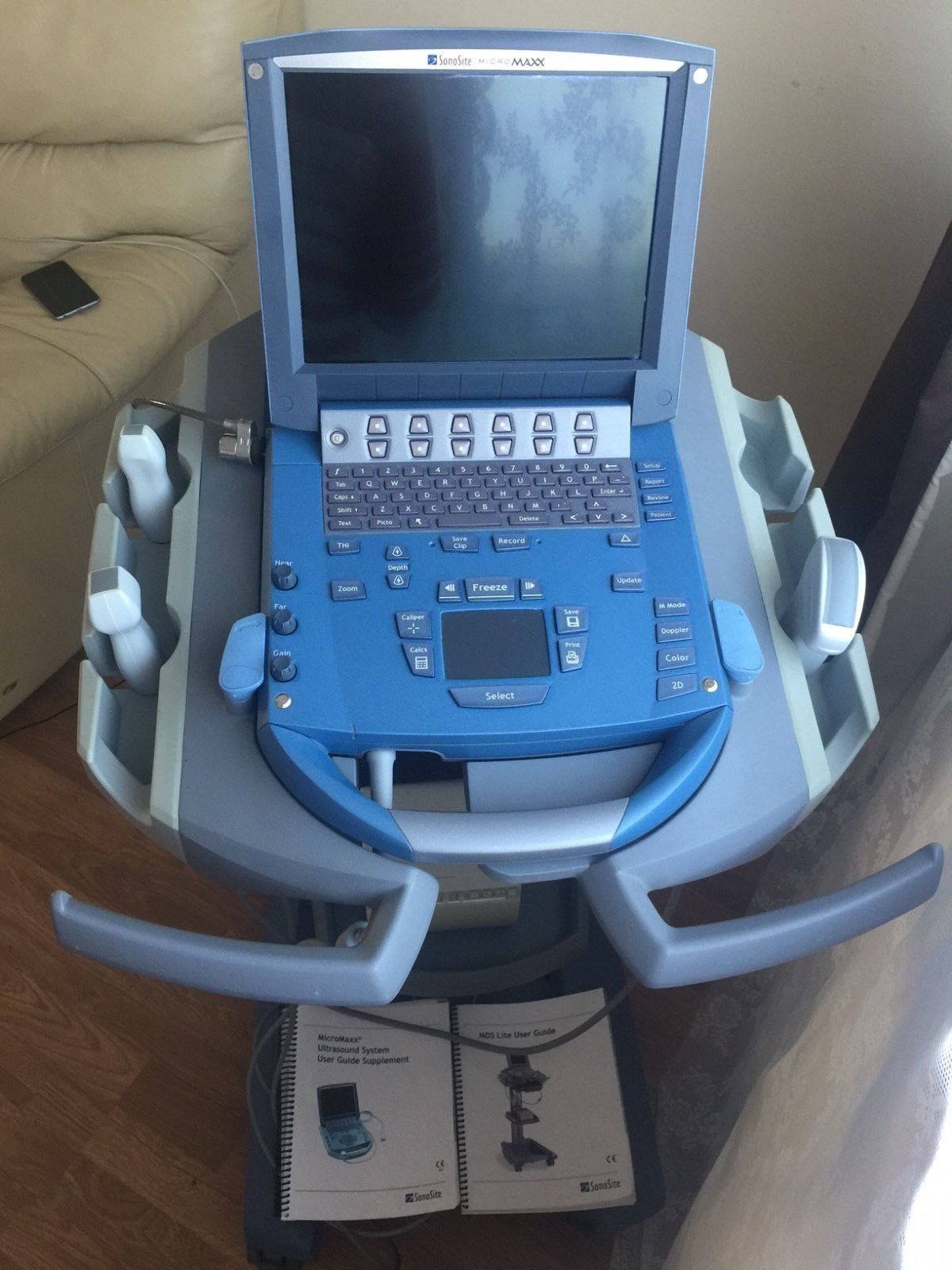 Sonosite Micromaxx Ultrasound System with 3 Transducers C60e , P10 , P17 DIAGNOSTIC ULTRASOUND MACHINES FOR SALE