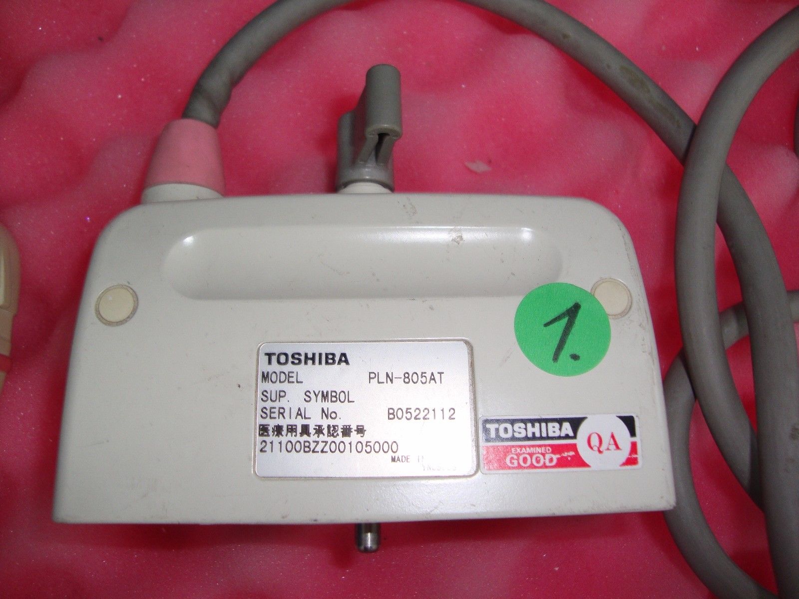 Toshiba Ultrasound Probe PLN-805AT DIAGNOSTIC ULTRASOUND MACHINES FOR SALE