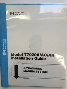 HP 77020A/AC/AR Ultrasound Imaging System Installation Guide 77020-91975