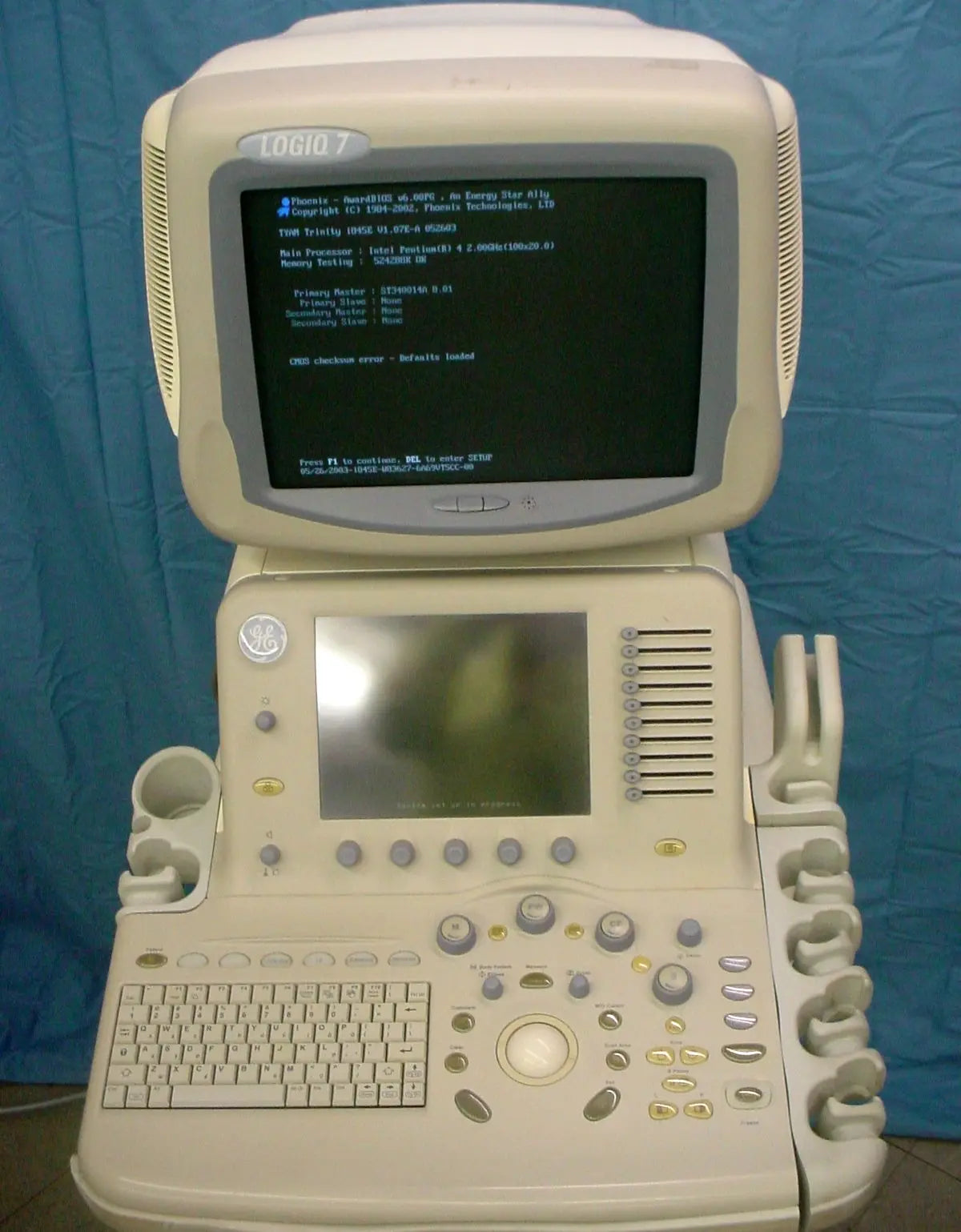 GE Logiq 7 Ultrasound Portable/Mobile System with Printer & Video Recorder DIAGNOSTIC ULTRASOUND MACHINES FOR SALE