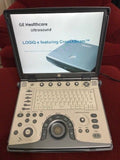 GE Logiq-E portable Ultrasound machine, MN 5148751 w/ 2 Probes and case