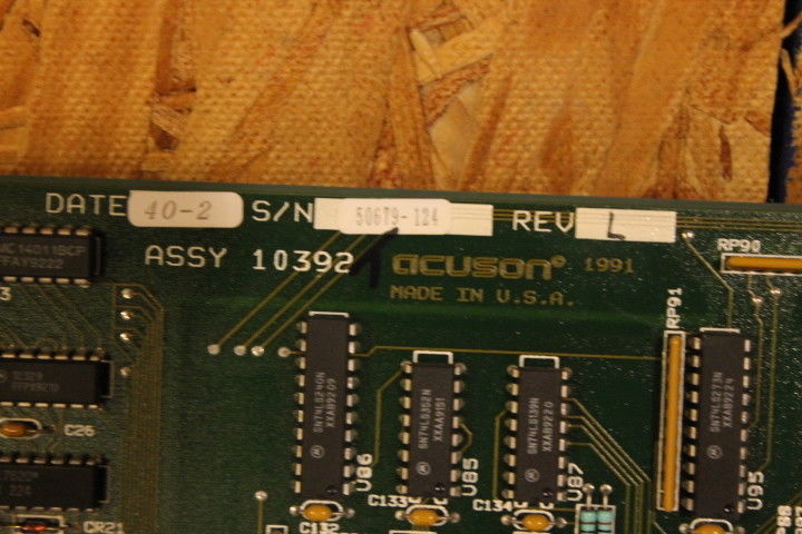 Acuson Ultrasound 128xp/4 Assy 10392 Rev L Control Card Slot Board DIAGNOSTIC ULTRASOUND MACHINES FOR SALE