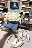 GE LogiqBook XP Porable Ultrasound with 3 transducers & Cart