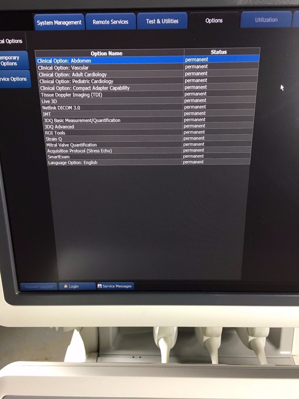 a computer screen with a bunch of data on it