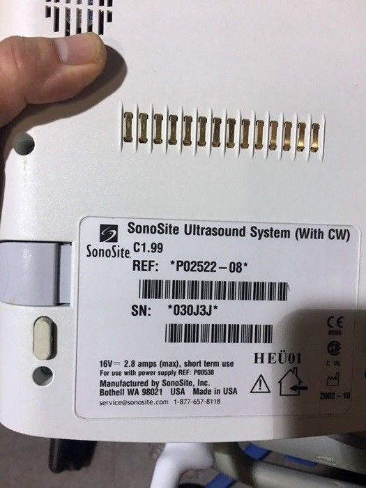 Sonosite 180 Plus ultrasound with docking unit aux. monitor and 2 Probes DIAGNOSTIC ULTRASOUND MACHINES FOR SALE