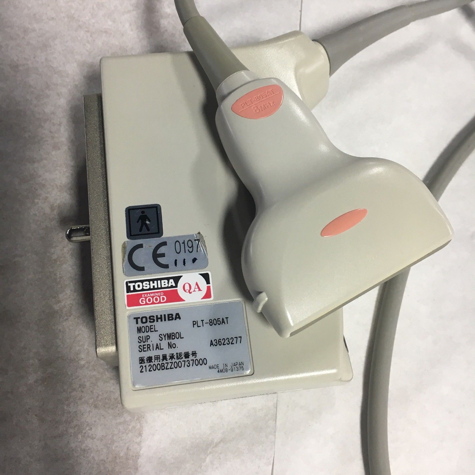 Toshiba Aplio PLT-805AT Ultrasound Linear Transducer Probe 8 Mhz DIAGNOSTIC ULTRASOUND MACHINES FOR SALE