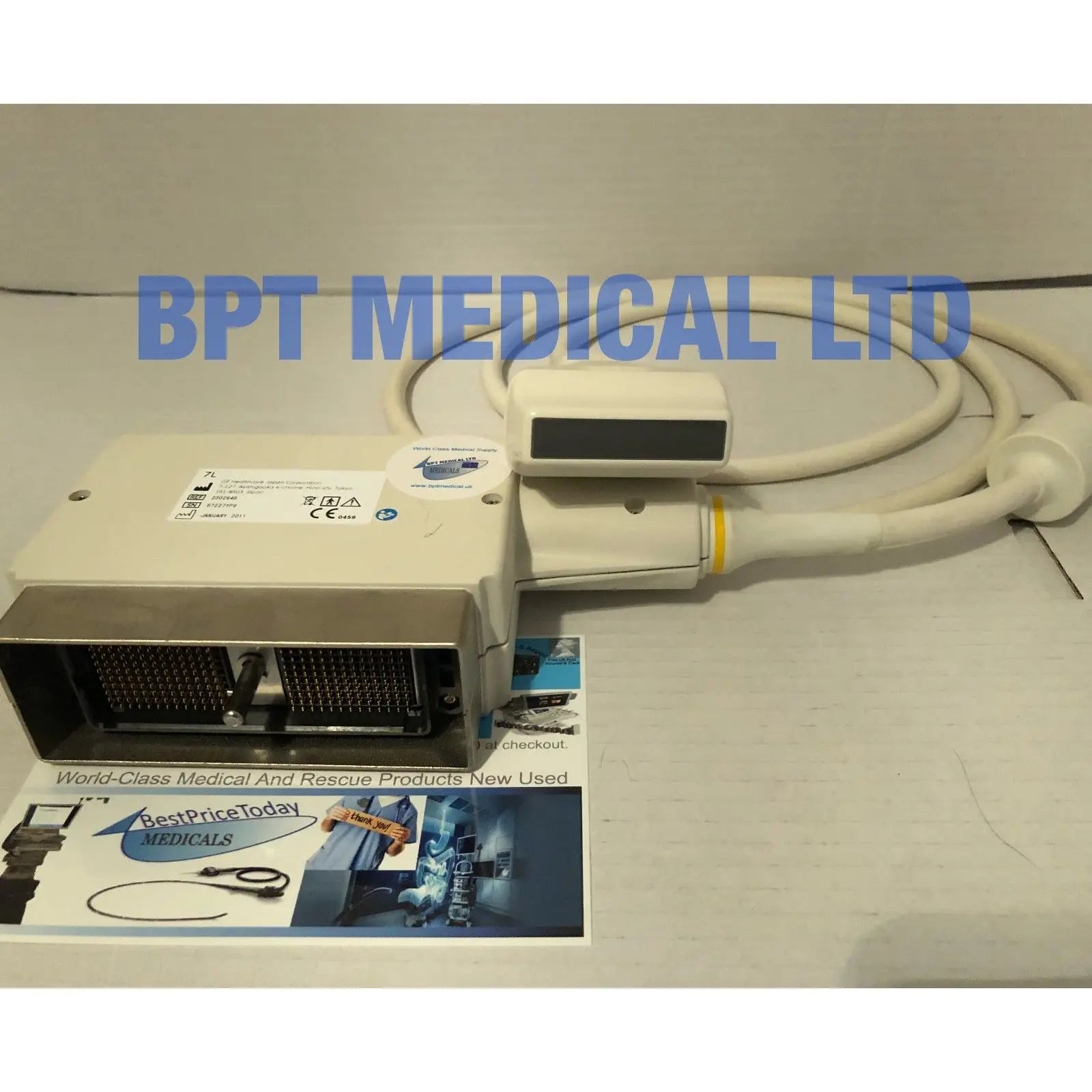 GE 7L Linear Wide Band Array 3.0-7.0MHz Ultrasound Transducer Probe 2302648 DIAGNOSTIC ULTRASOUND MACHINES FOR SALE