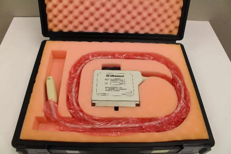 GE KW100002 Ultrasound Transducer Probe With Case - NICE WORKING UNIT DIAGNOSTIC ULTRASOUND MACHINES FOR SALE