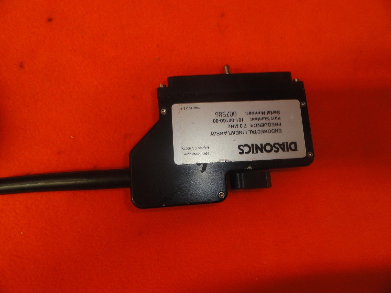 DIASONICS P/N 101-00160-00 LINEAR ARRAY 7.0 MHZ  ENDORECTAL PROBE (5900) DIAGNOSTIC ULTRASOUND MACHINES FOR SALE