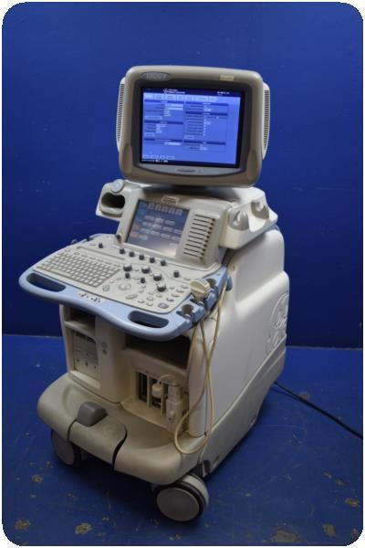 a medical machine with a monitor on top of it