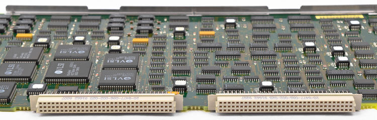 a close up of a computer mother board