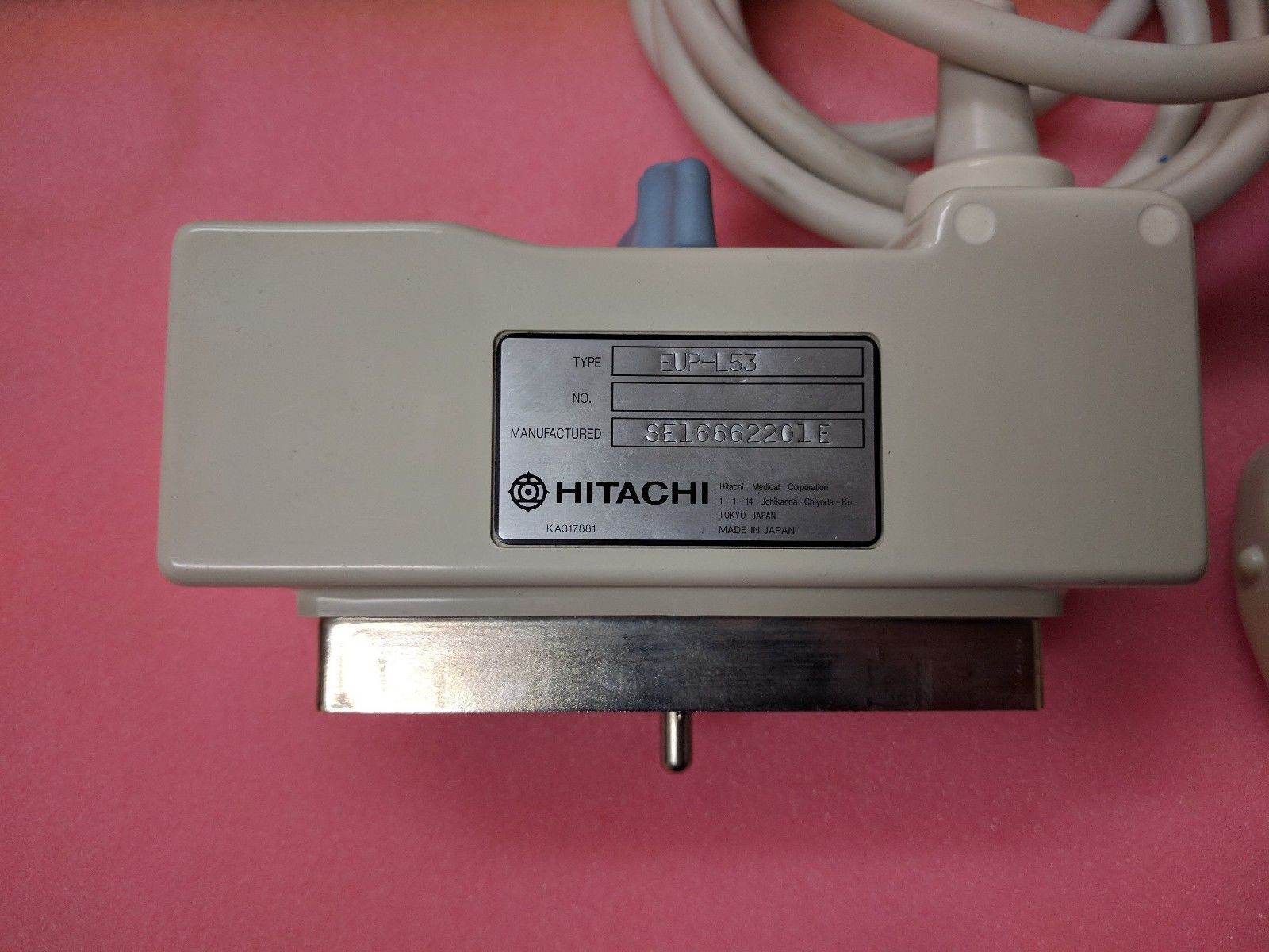 Hitachi EUP-L53 LINEAR Ultrasound probe 7.5MHz DIAGNOSTIC ULTRASOUND MACHINES FOR SALE