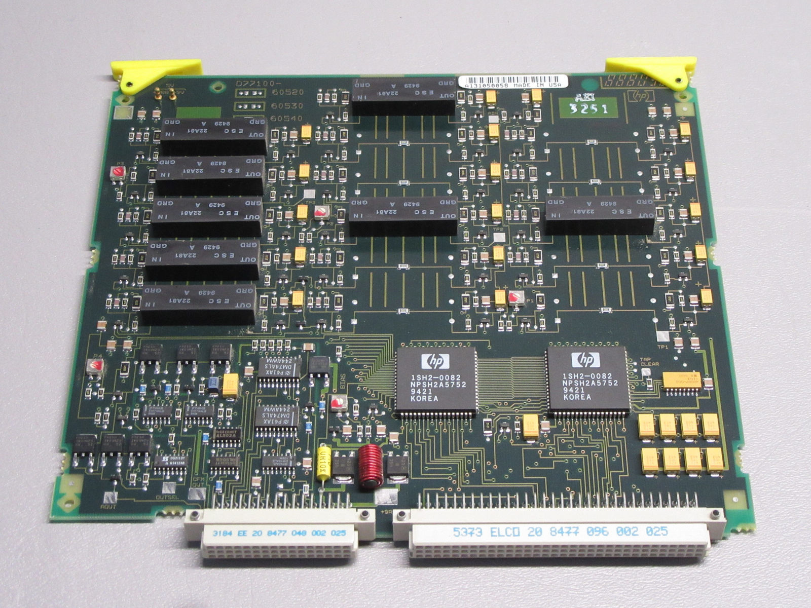 a close up of a motherboard with multiple cpus