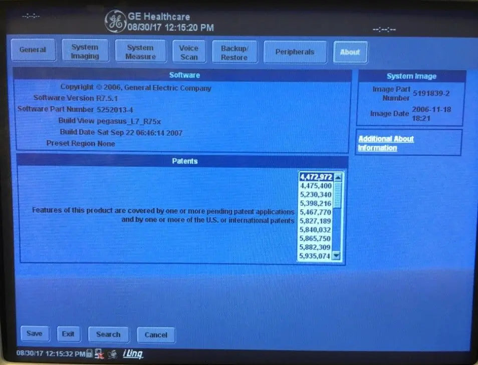 GE LOGIQ 7 Ultrasound CRT Monitor  Software Version R7.5.1 DIAGNOSTIC ULTRASOUND MACHINES FOR SALE