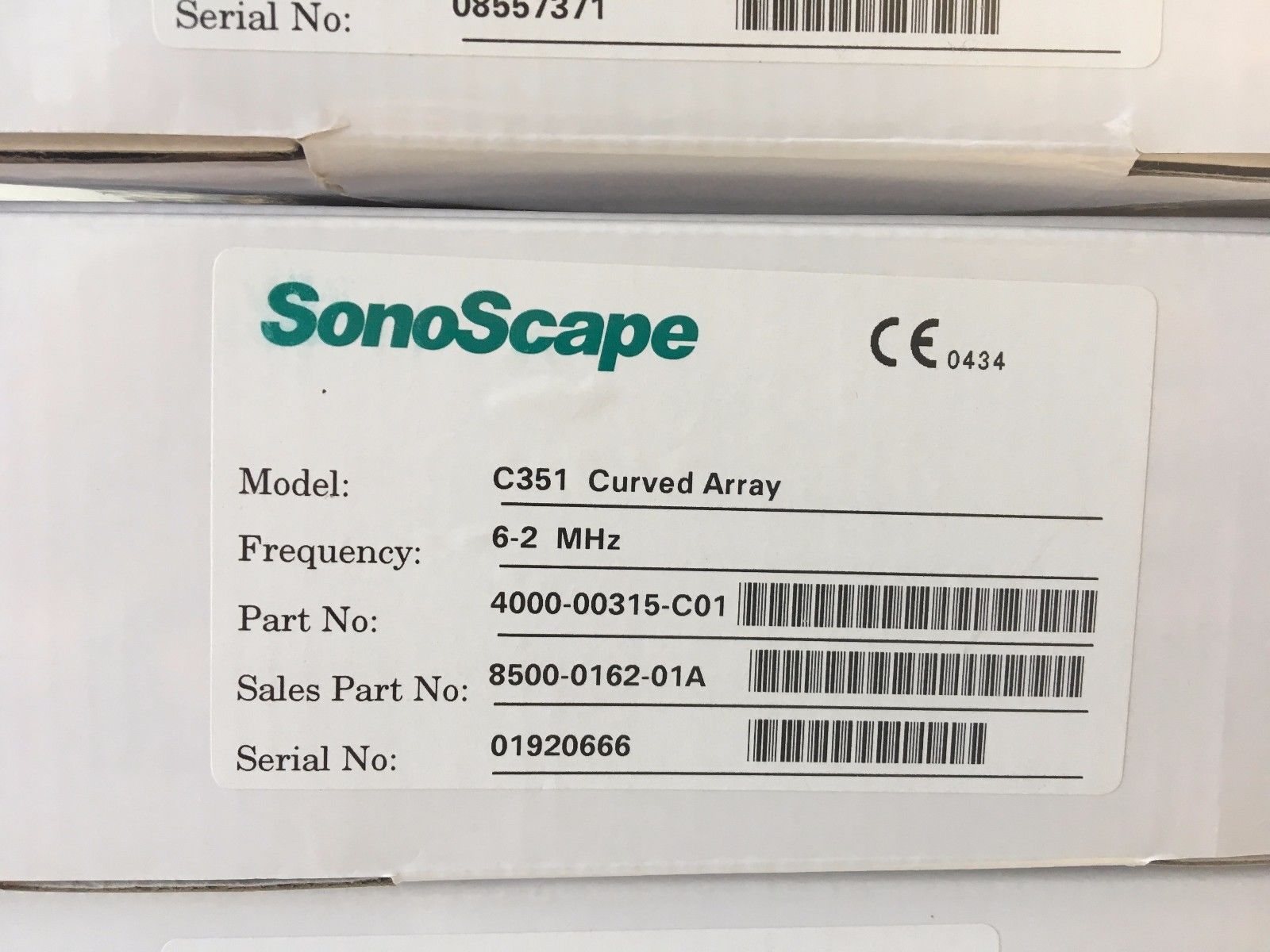 SONOSCAPE C351 CURVED ARRAY Ultrasound Transducer 19206000066 DIAGNOSTIC ULTRASOUND MACHINES FOR SALE