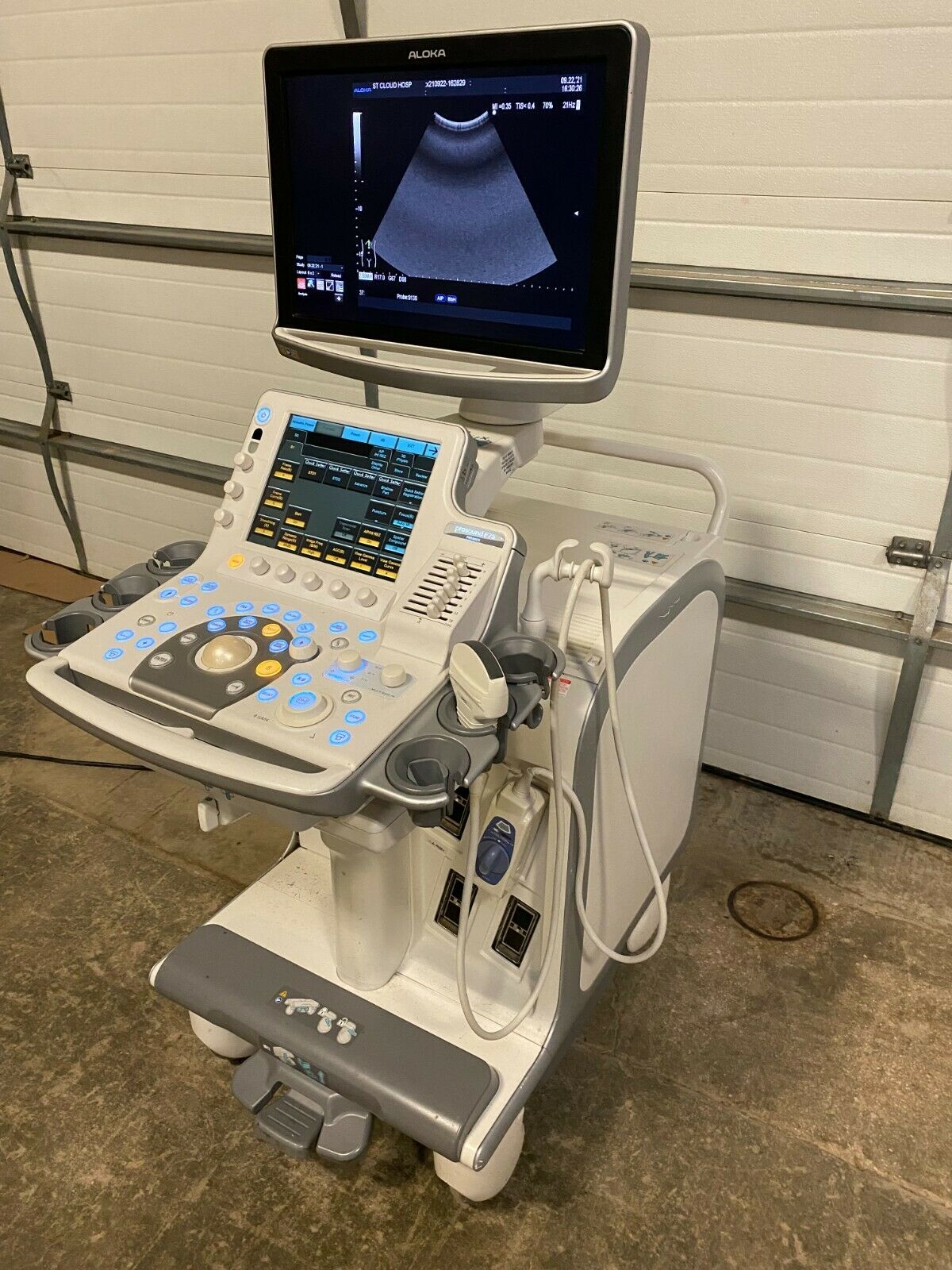 ALOKA Hitachi Prosound F75 Ultrasound UST-9130 Probe   "Year 2014 BIOMED TESTED" DIAGNOSTIC ULTRASOUND MACHINES FOR SALE