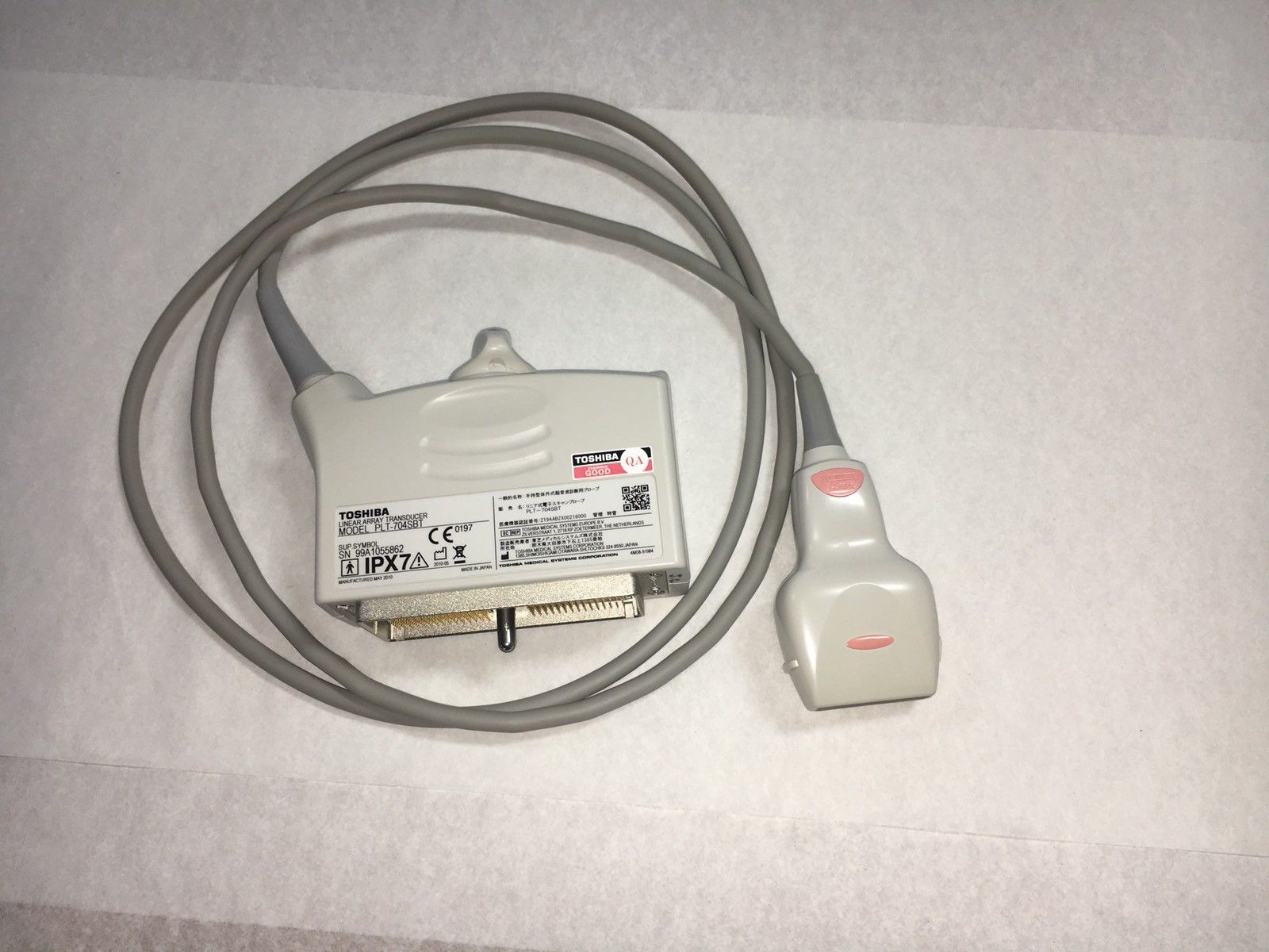 Toshiba Aplio PLT-704SBT Ultrasound Linear Array Vascular Transducer Probe DIAGNOSTIC ULTRASOUND MACHINES FOR SALE