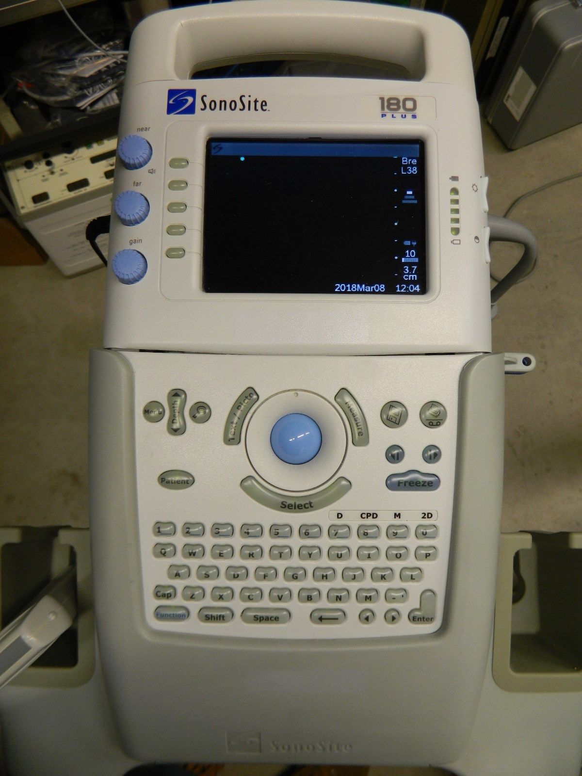 2006 Sonosite 180 Plus Portable Ultrasound w/L38 Probe & Work Cart *Tested DIAGNOSTIC ULTRASOUND MACHINES FOR SALE