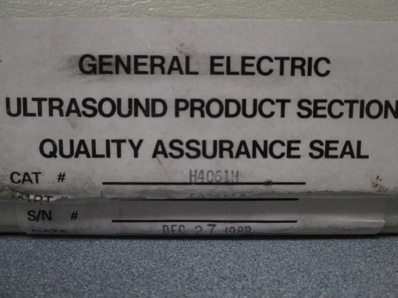 GE General Electric 46-22482901 (E) 5.0 MHZ Ultra Sound Transducer Probe