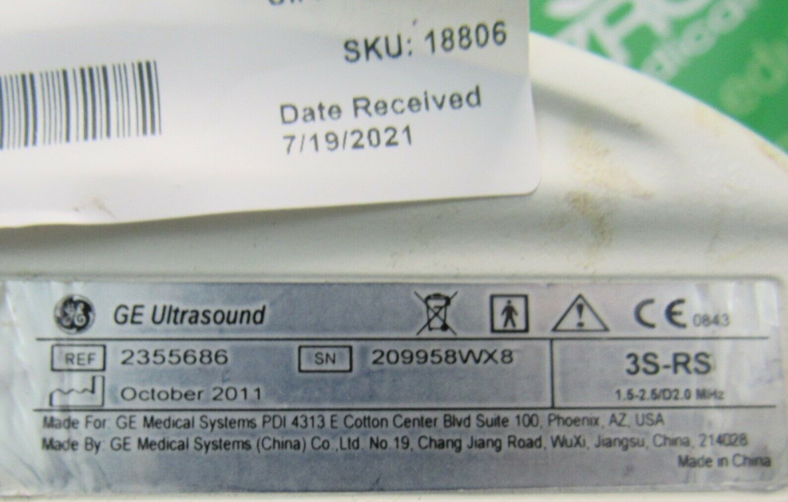 GE Logiq E Portable Ultrasound + 3 Probes (3S-RS, 4C-RS &12L-RS), Cart DIAGNOSTIC ULTRASOUND MACHINES FOR SALE