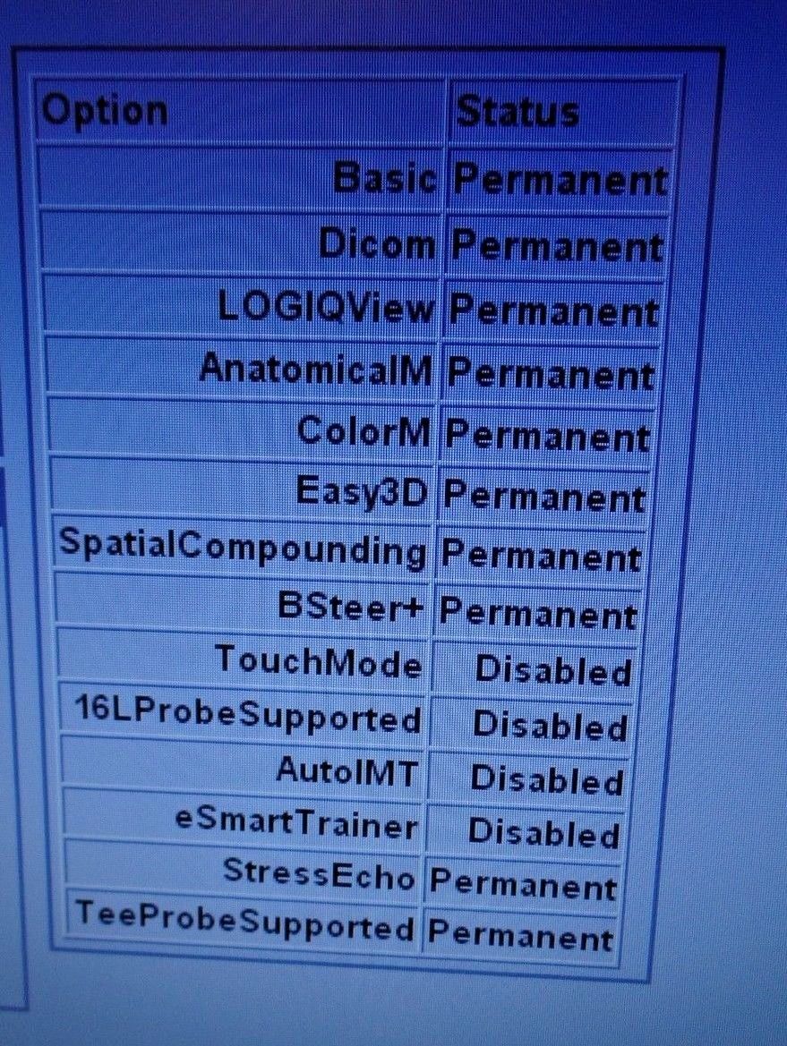 GE Logiq e Ultrasound software version R6.0.5  w/ GE 8l-RS DOM 2010 DIAGNOSTIC ULTRASOUND MACHINES FOR SALE