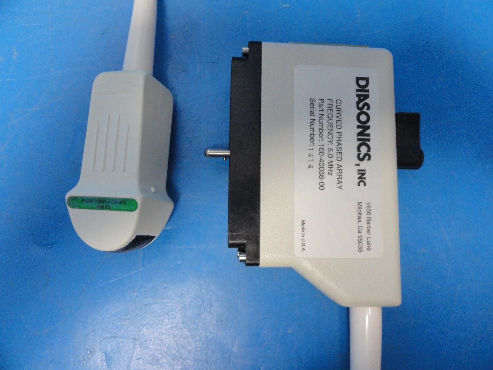 2005 Diasonics 5.0 CPACurved Phased Array Probe  for Gateway (8816) DIAGNOSTIC ULTRASOUND MACHINES FOR SALE