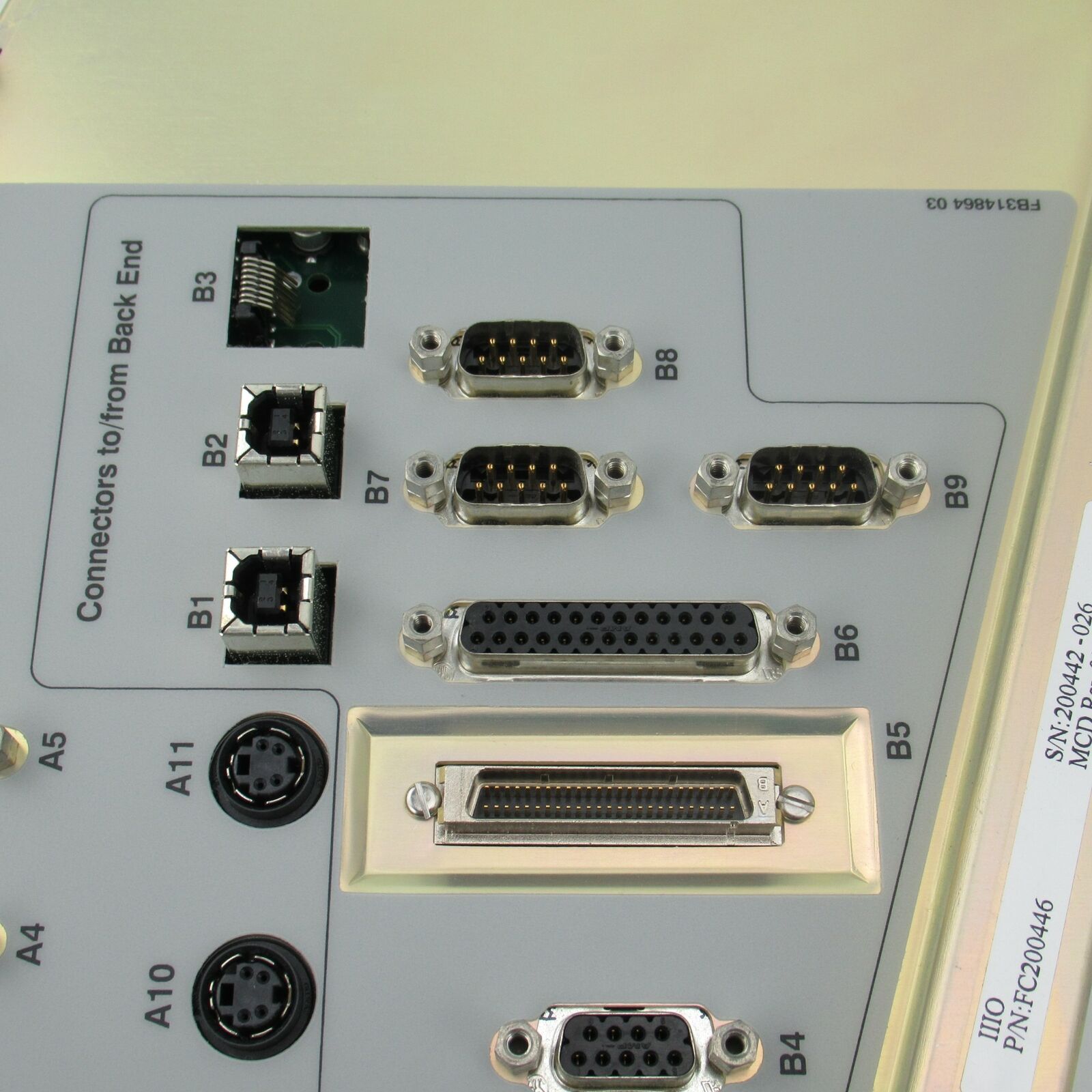 GE INTERNAL I/O BOARD ASSEMBLY FOR VIVID 7 ULTRASOUND MACHINE - FC200446 DIAGNOSTIC ULTRASOUND MACHINES FOR SALE