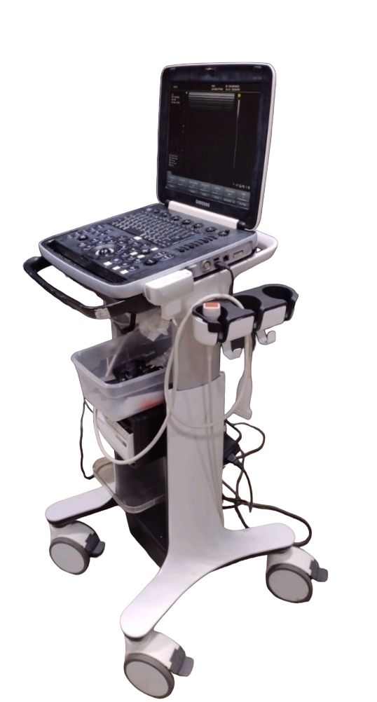 SAMSUNG HM70A PORTABLE ULTRASOUND MACHINE WITH 2 PROBES (PE2-4, LA3-16AD)  2015 DIAGNOSTIC ULTRASOUND MACHINES FOR SALE