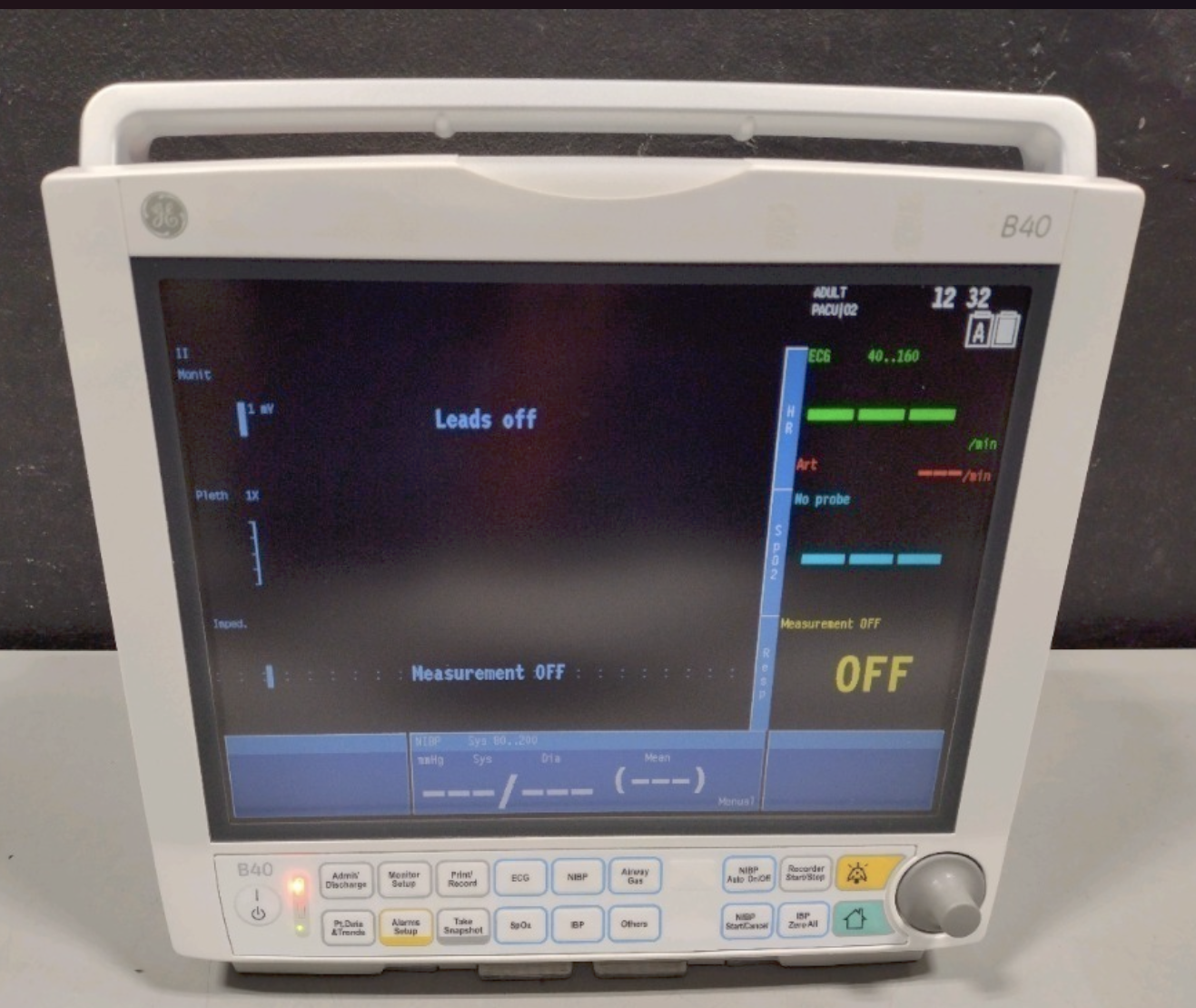 GE B40 Patient Monitor DIAGNOSTIC ULTRASOUND MACHINES FOR SALE